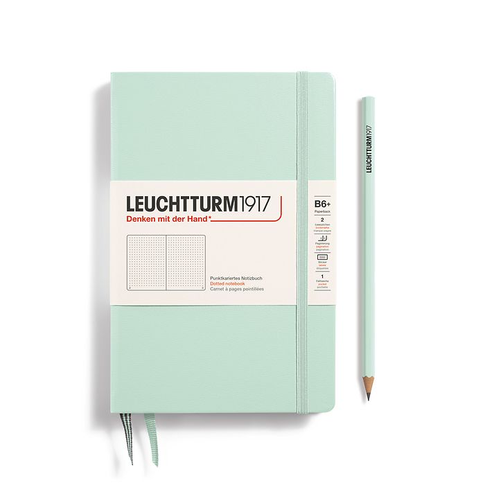 LEUCHTTURM1917 Hardcover Paperback (B6+) Dotted - Mint Green - Blesket Canada