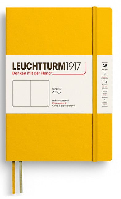 LEUCHTTURM1917 Softcover Medium Notebook A5 Plain - Sunflower - Blesket Canada