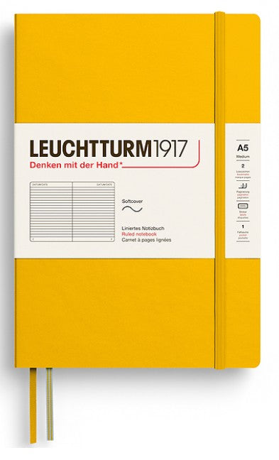 LEUCHTTURM1917 Softcover Medium Notebook A5 Ruled - Sunflower - Blesket Canada