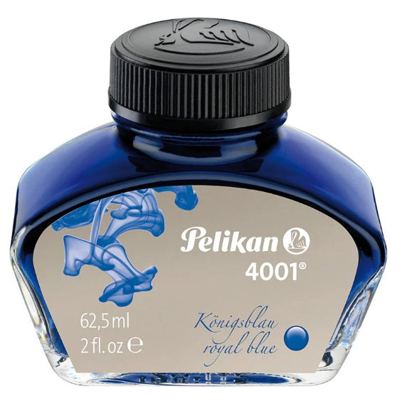 Pelikan 4001 Fountain Pen Ink 62.5ML - Royal Blue - Blesket Canada
