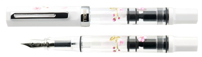 TWSBI ECO Fountain Pen – White Cherry Blossom (Stainless Steel Nib) - Blesket Canada