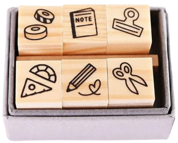 SANBY Stamp Studio Mini Stamp Set 6 Piece Set - Stationery - Blesket Canada