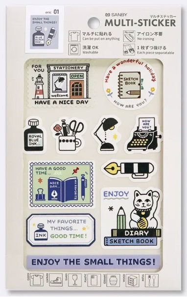 SANBY Eric Stickers – Multi-Use Stickers - ENJOY - Blesket Canada