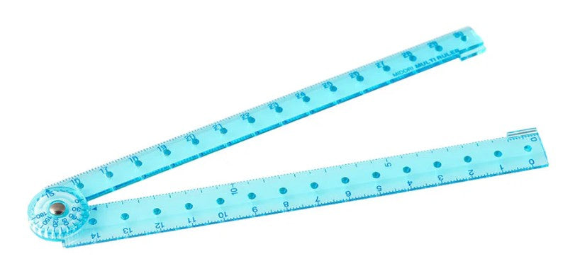 Midori Multi Ruler 30cm - Blue - Blesket Canada