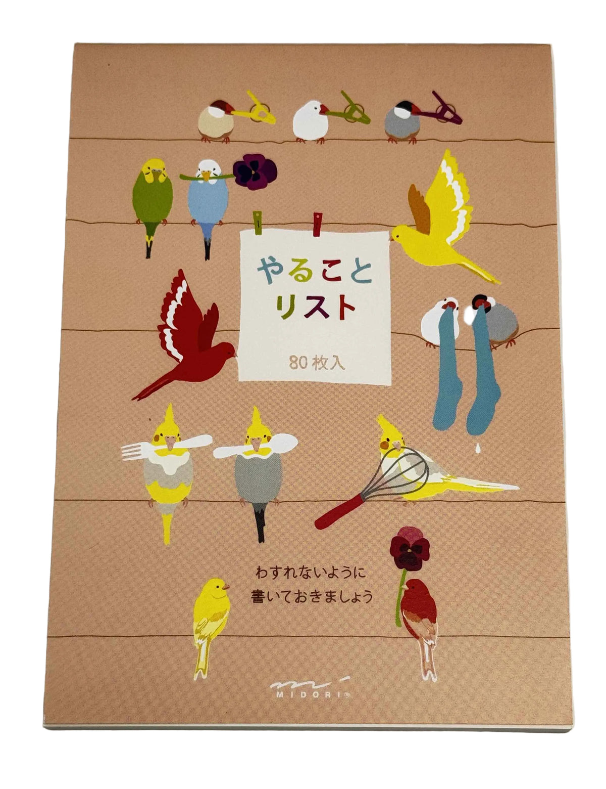 Midori To Do Memo Pad Dried Bird - Blesket Canada