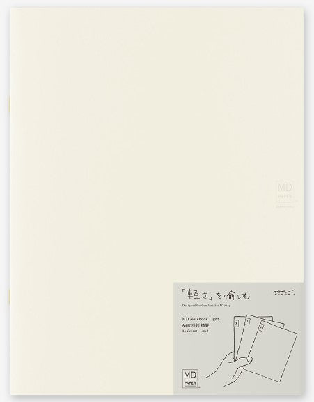 Midori MD Notebook Light - A4 Variant Lined/Ruled 3 pack - Blesket Canada