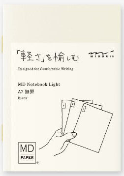 Midori MD Notebook Light - A7 Blank 3 pack - Blesket Canada