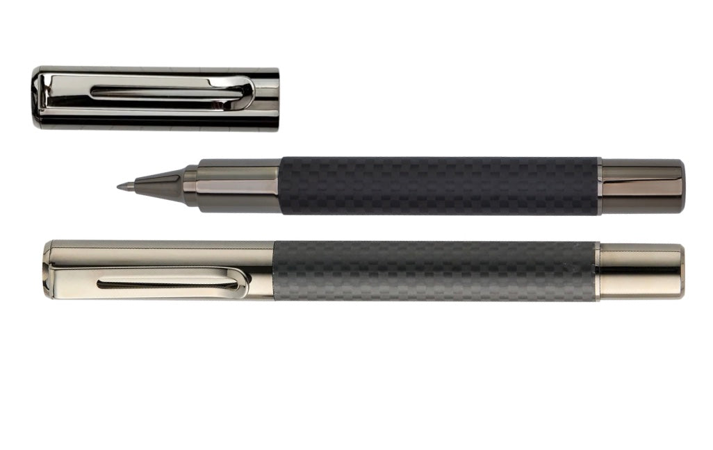 Monteverde USA Ritma Rollerball Pen - Matte Carbon Fibre - Blesket Canada
