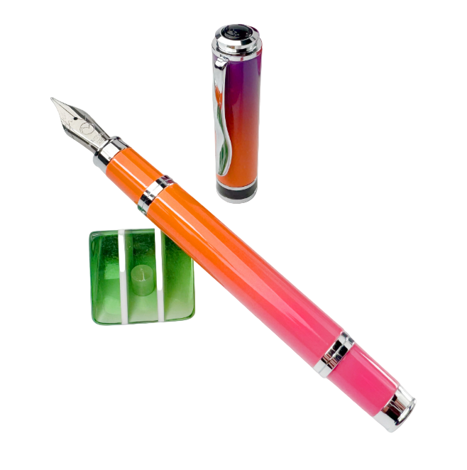 Monteverde Innova Ombre Fusion Harmony (Purple/Orange/Violet) Fountain Pen - Blesket Canada