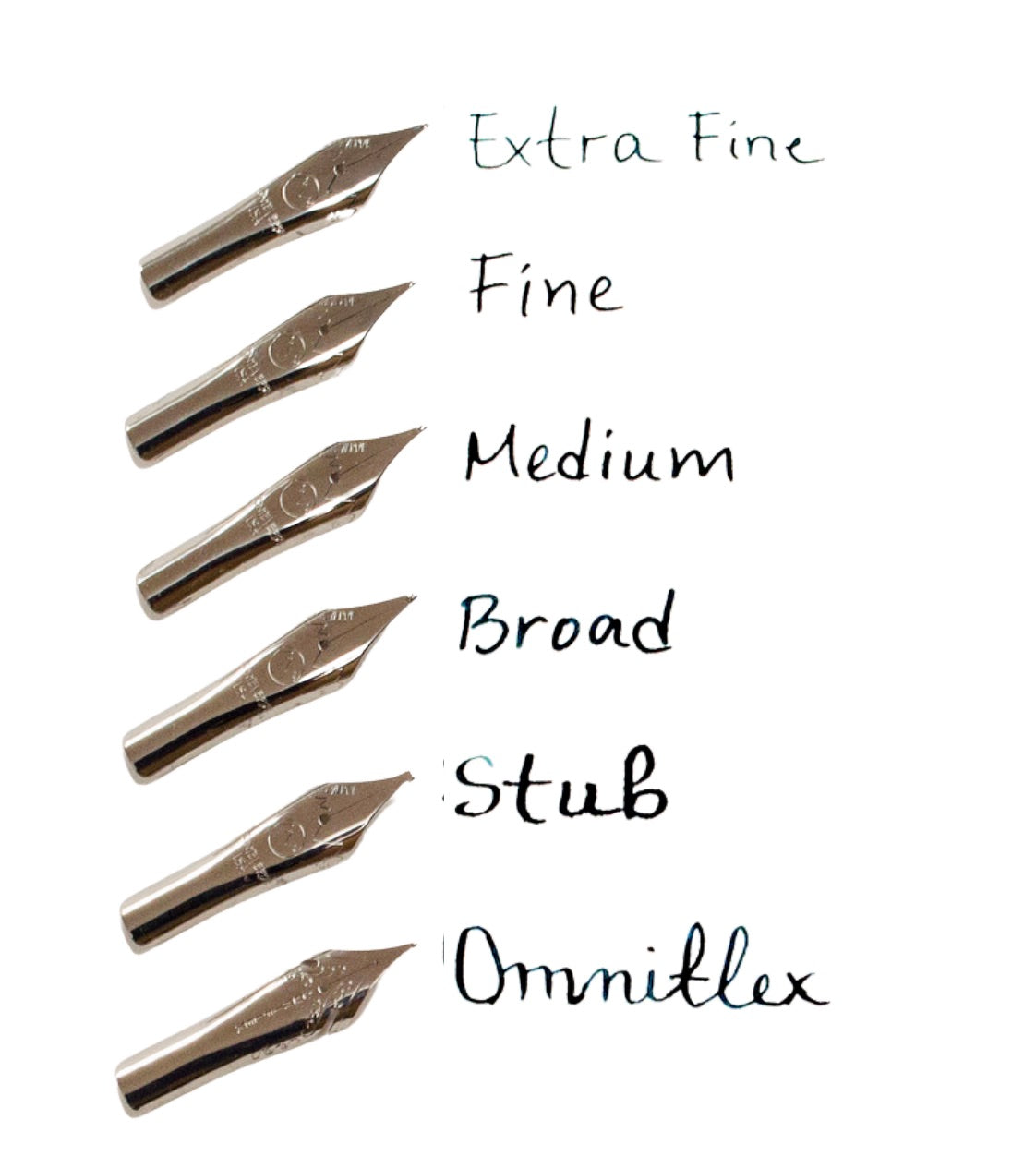 Monteverde Fountain Pen Nib Units - Stainless Steel Chrome