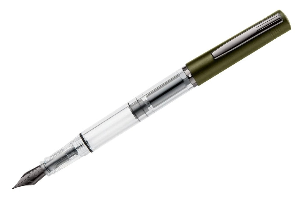Monteverde USA MP1 Lock-It Piston Technology Fountain Pen Olive Green - Blesket Canada