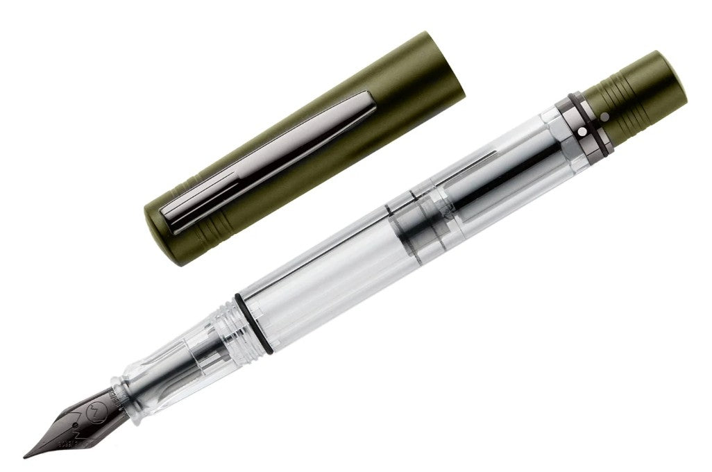 Monteverde USA MP1 Lock-It Piston Technology Fountain Pen Olive Green - Blesket Canada