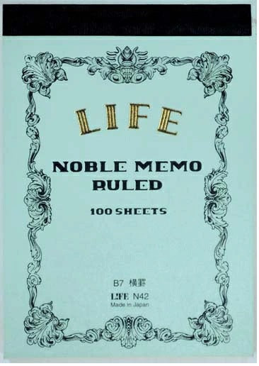 Life Noble B7 Lined Memo Pad (100 Sheets) - Blesket Canada