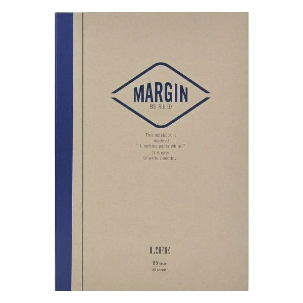 Life Margin Semi-B5 Lined Notebook - 80 Sheets - Blesket Canada