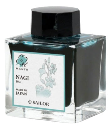 Sailor Manyo Bottled Fountain Pen Ink 50ML - NAGI - Blesket Canada