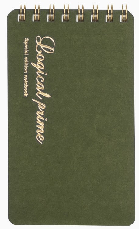 NAKABAYASHI Logical Prime W Ring Notebook A7 Green - Lined - Blesket Canada