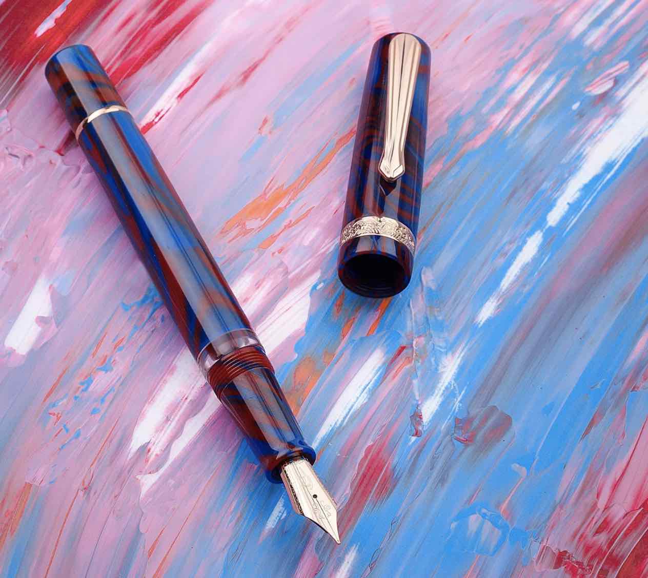 Nahvalur (Narwhal) Schuylkill Dragonet Sapphire Limited Edition Fountain Pen