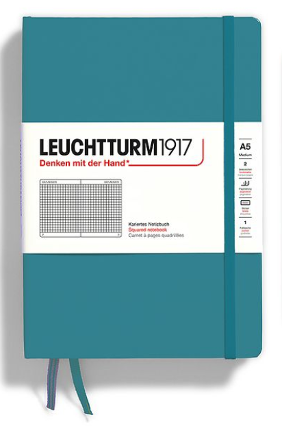 LEUCHTTURM1917 Notebook Medium (A5), Hardcover squared - Ocean