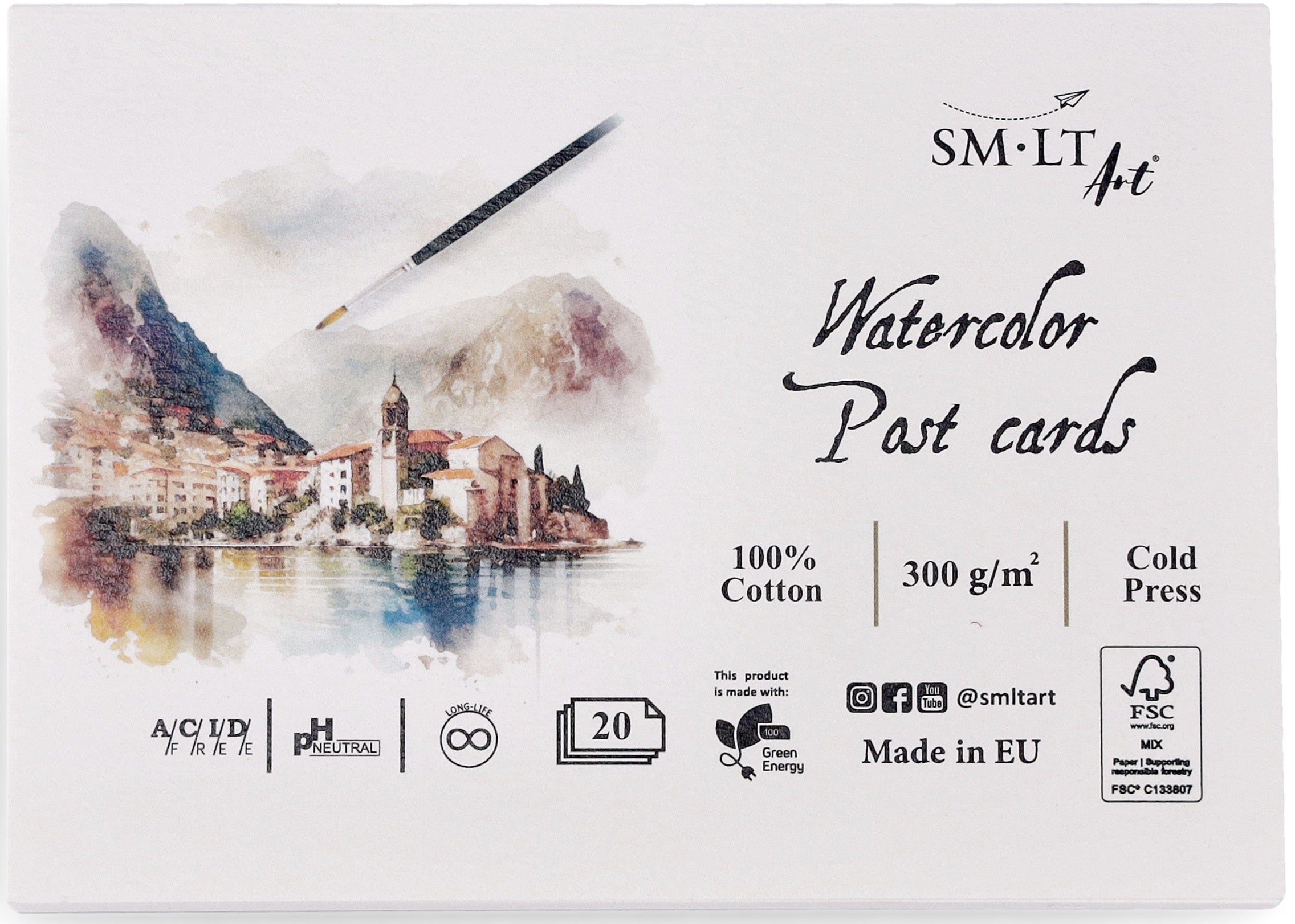 SM-LT Watercolor Post Cards 300 gsm Paper - Blesket Canada