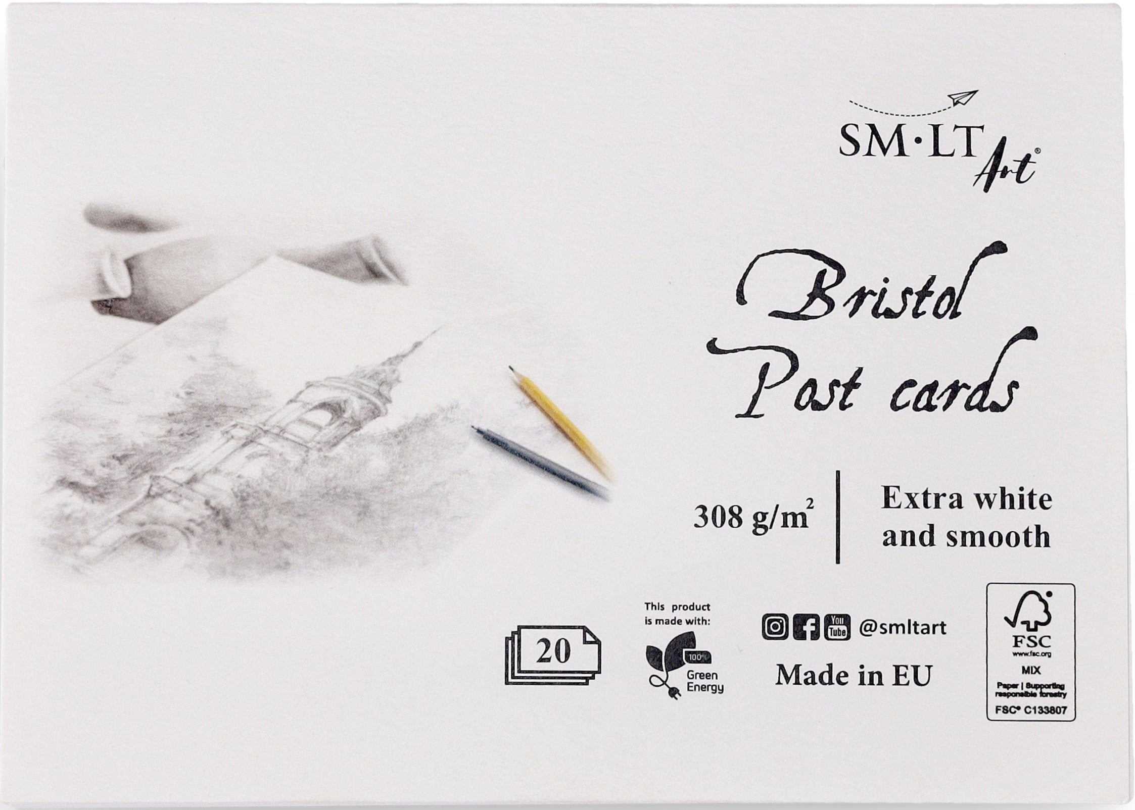 SM-LT Bristol Post Cards 308 gsm Paper - Blesket Canada