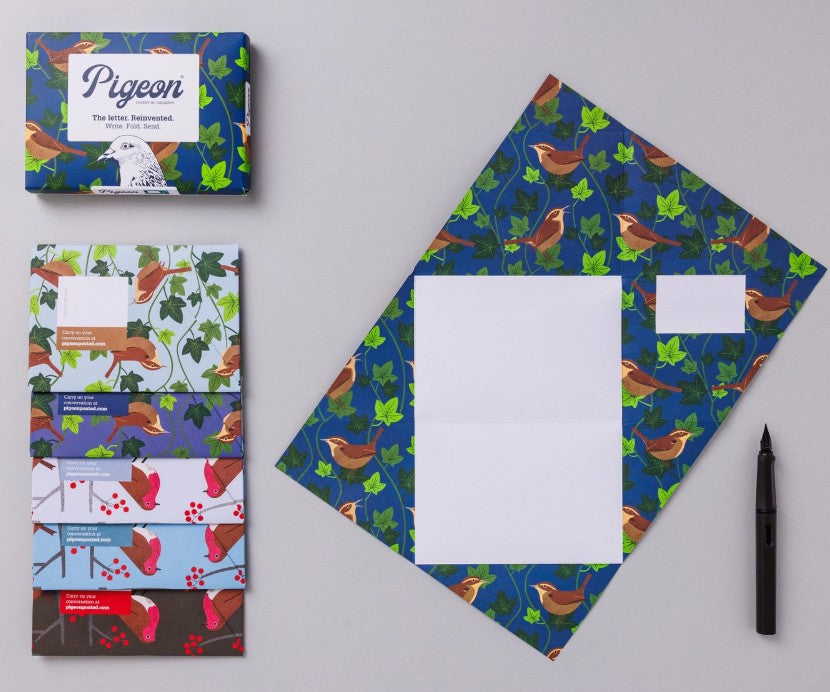Robin & Wren Pigeon – Folding Letter Set, Pack of 6 - Blesket Canada