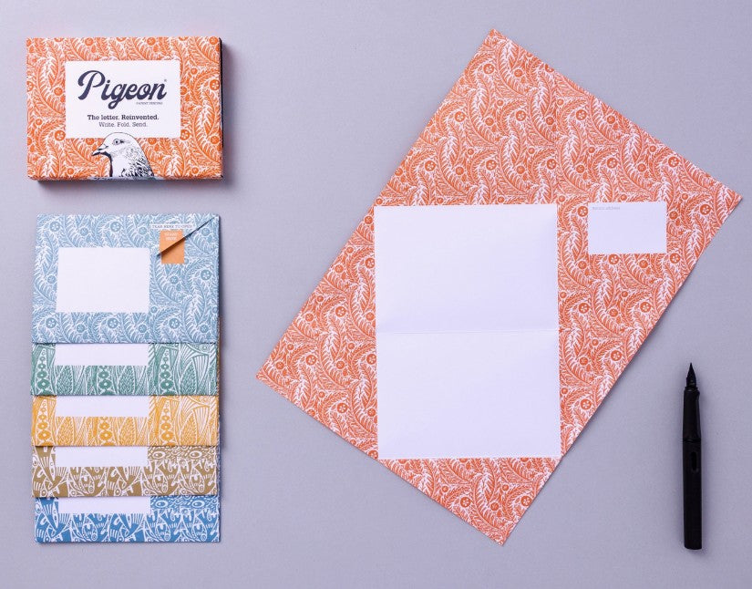 Nature Study Pigeon – Folding Letter Set, Pack of 6 - Blesket Canada