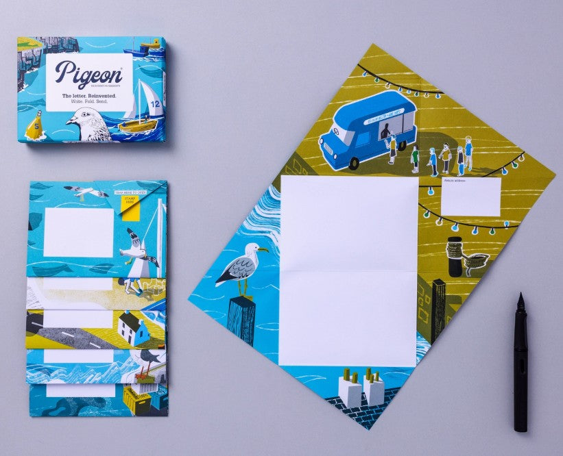 Safe Harbour Pigeon – Folding Letter Set, Pack of 6 - Blesket Canada