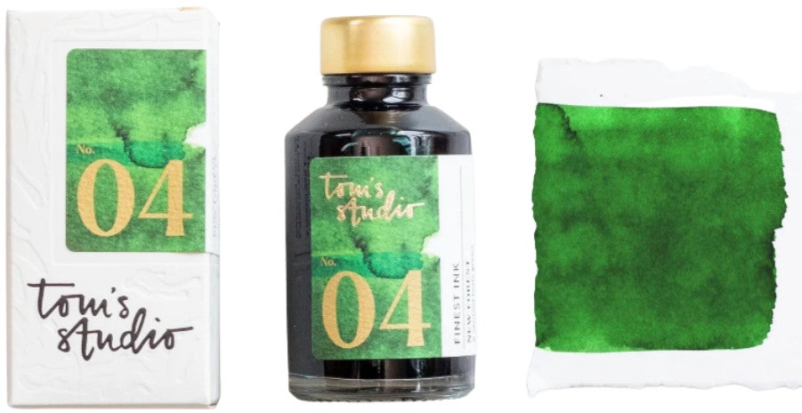 Tom's Studio Fountain Pen Ink 50mL - New Forest Green No. 04 - Blesket Canada