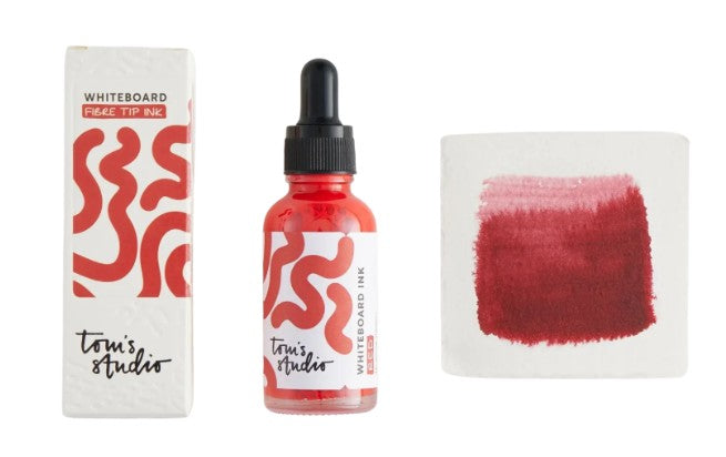 Tom's Studio Whiteboard Ink 30ml - Red - Blesket Canada