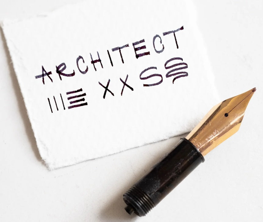 Tom's Studio Fountain Pen Nib - Architect BB - Blesket Canada
