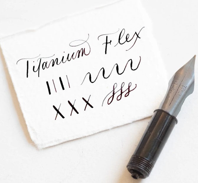 Tom's Studio Fountain Pen Nib – Titanium Flex - Blesket Canada
