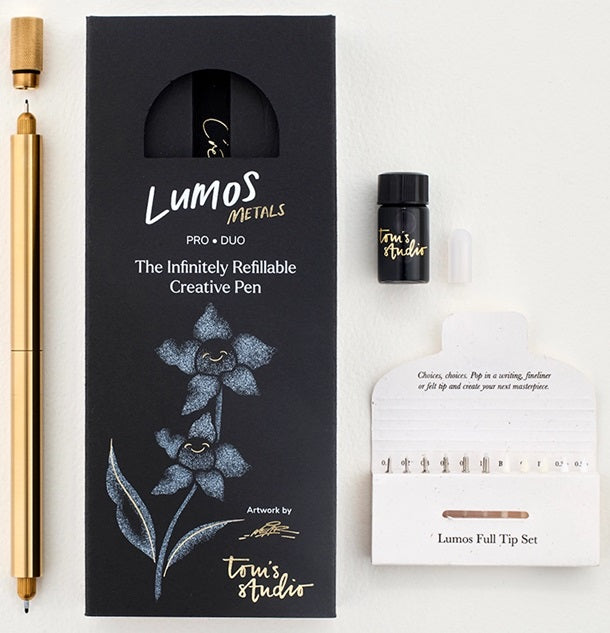 Tom's Studio Lumos Brass Pen – Duo Tip - Blesket Canada