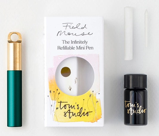 Tom's Studio The Field Mouse Refillable Mini Travel Pen - Ivy - Blesket Canada