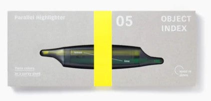 Kakimori Parallel Highlighter - Lemon & Lime - Blesket Canada