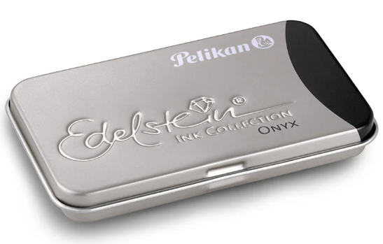 Pelikan Edelstein Ink Cartridges set of 6 in Metal Tin - Onyx - Blesket Canada