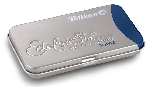 Pelikan Edelstein Ink Cartridges set of 6 in Metal Tin - Topaz - Blesket Canada