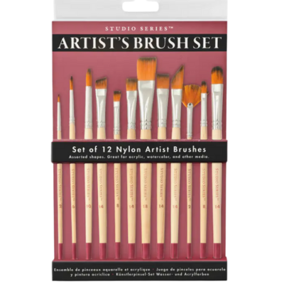 Peter Pauper Press - Studio Series Artist's Paintbrush Set - Blesket Canada