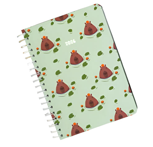 Pierre Belvedere Annual Agenda 2026 - Capybaras and Oranges - Blesket Canada