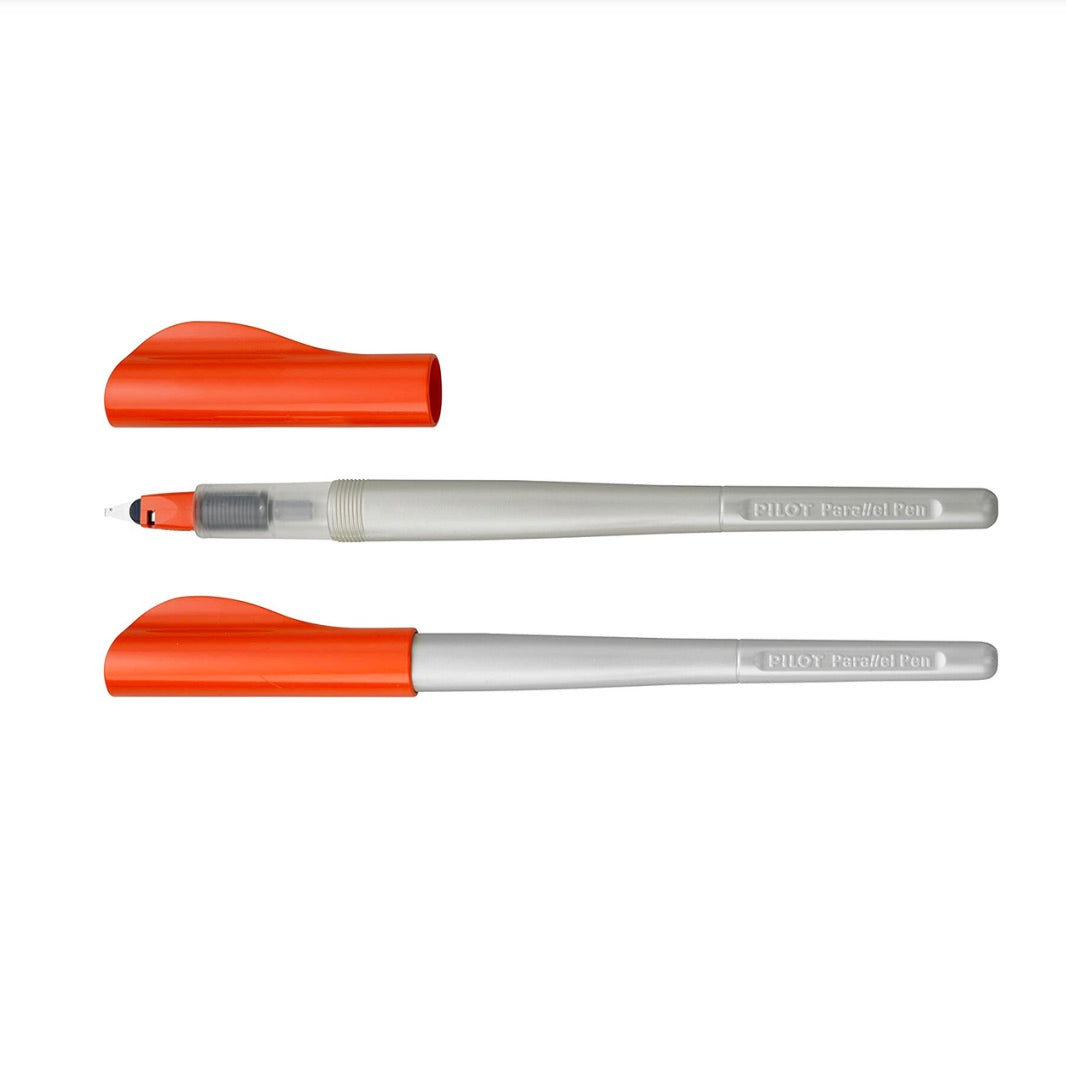 Pilot Parallel Pen Red with Parallel plate nib 1.5mm + 2 Cartridges