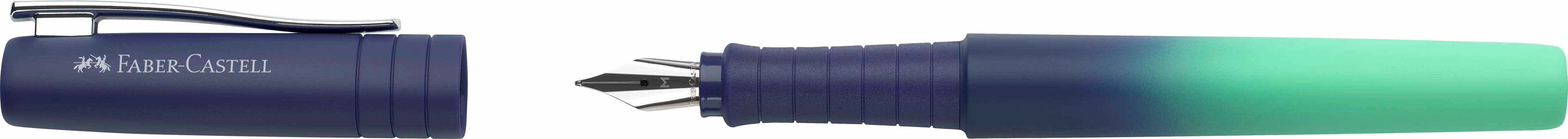 Faber-Castell Poly Pen Flow Edition Fountain Pen M Nib – Buzzing Blue - Blesket Canada