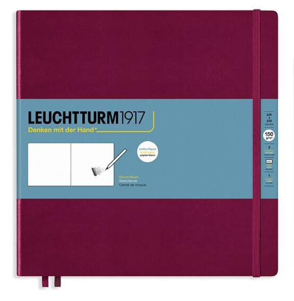 LEUCHTTURM1917 Hardcover Sketchbook Square (225 x 225 mm) - Blesket Canada