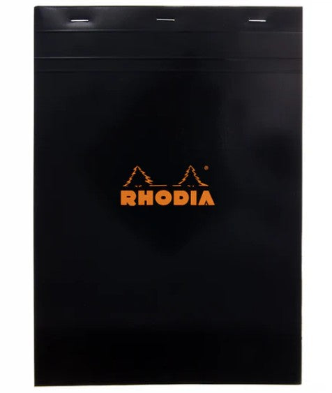 Rhodia Black Notepad #18 A4 - Graph/Grid - Blesket Canada