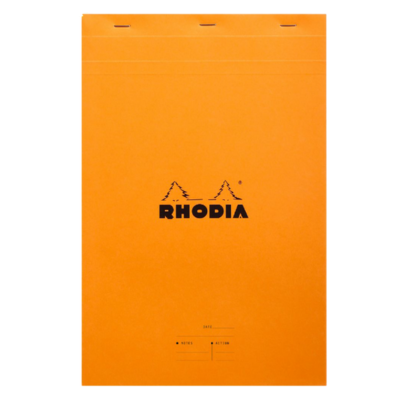 Rhodia Stapled Notepad No.19 Dotted - Orange A4+ - Blesket Canada