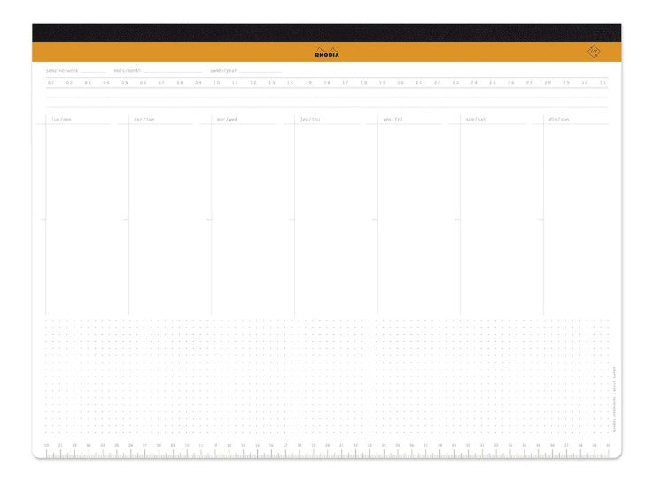 Rhodia Weekly Planner (Cloth-backed) - A3+ - Blesket Canada