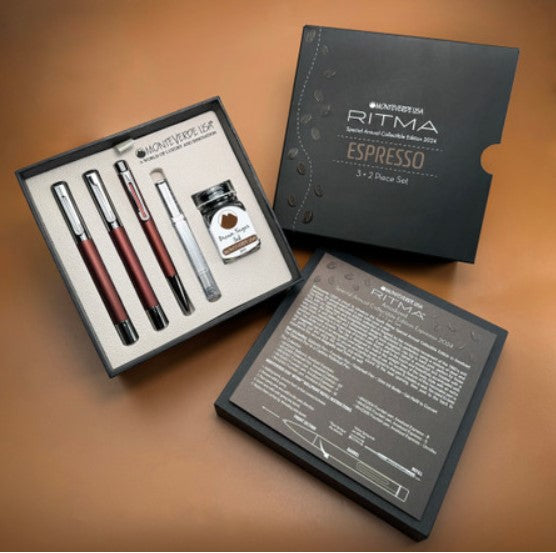 Monteverde USA Ritma Special Annual Collectible Edition 2024 - Espresso fountain Pen Set - Blesket Canada