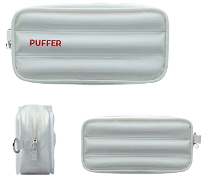 Sun-Star Puffer Pen Case - White - Blesket Canada