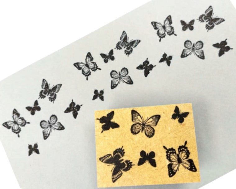 SANBY RM Illustration Rubber Stamp – Butterfly - Blesket Canada