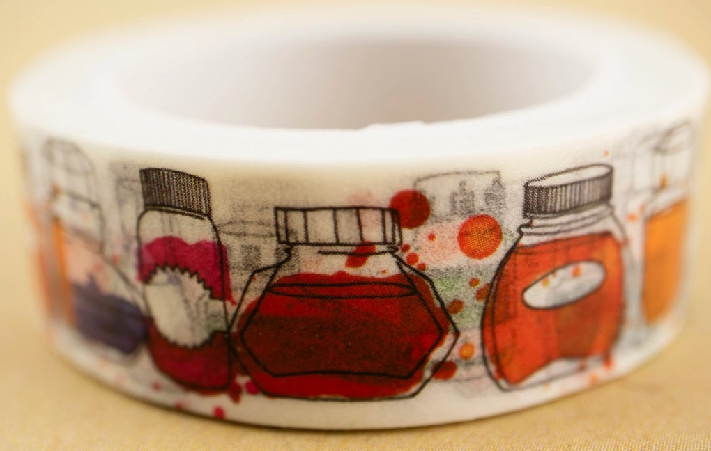 The Well-Appointed Desk Inky Dreams Ink Bottle Washi Tape - Blesket Canada
