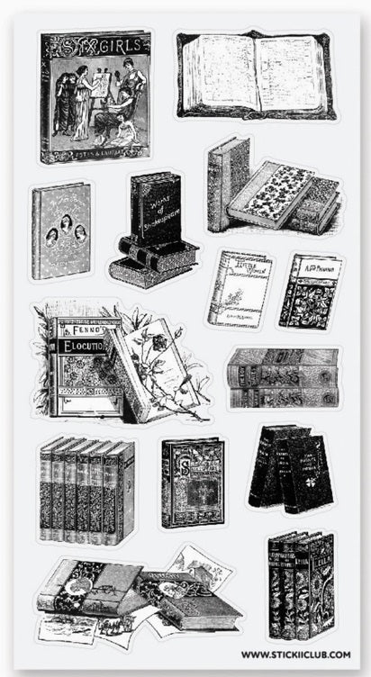STICKII Antique Library Sticker Sheet - Blesket Canada
