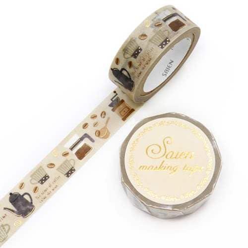 Saien Masking Tape - Coffee Time - Blesket Canada